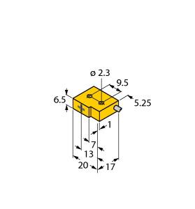 [4613401] Turck Inductive Sensor, Resistant to Magnetic Fields (BI1-Q6.5-AP6/S34)