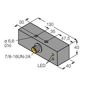 [4283597] Turck Inductive Sensor (BI20-CA40130-ADZ30X2-B1131/S1009)