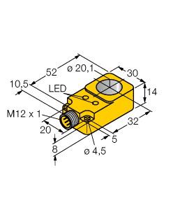 [1407320] Turck Inductive Sensor, Ring Sensor (BI20R-Q14-AN6X2-H1141)