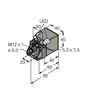 [1627245] Turck Inductive Sensor, With Extended Switching Distance (BI20U-QV40-AP6X2-H1141)