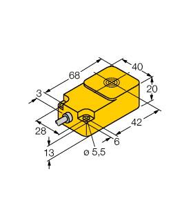 [4690236] Turck Inductive Sensor, With Extended Temperature Range (BI22-Q20-RP6X2/S400-S946)