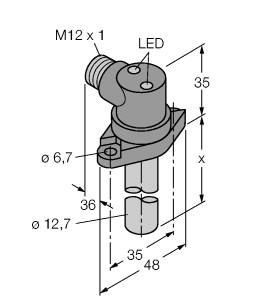 [4580004] Turck Inductive Sensor, For High Pressures (BI2-CRS260-AN4X2-H1141/S34)