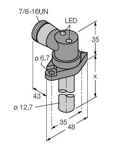 [4272893] Turck Inductive Sensor, For High Pressures (BI2-CRS705-ADZ30X2-B1131/S34)