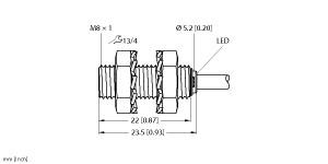 [4669587] Turck Inductive Sensor, With Weldguard® coating (BI2-EG08K-AN6X/S1589)