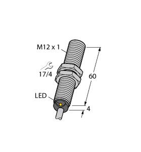 [4635596] Turck Inductive Sensor (BI2-G12-AN6X 60MM 7M)