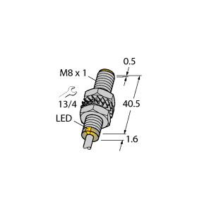 [4602954] Turck Inductive Sensor, With Increased Switching Distance (BI2-M08E-AP6X)