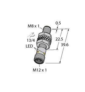 [4602964] Turck Inductive Sensor, With Increased Switching Distance (BI2-M08K-AN6X-H1341)