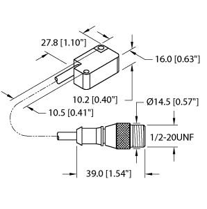 [1309190] Turck Inductive Sensor (BI2-Q10S-AZ31X-0.2-SB3T)