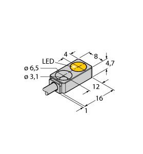 [1614003] Turck Inductive Sensor (BI2-Q4.7-RN6X)
