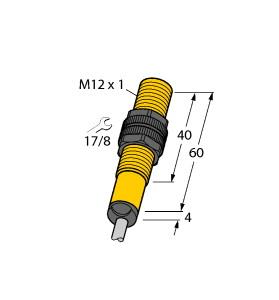 [1755593] Turck Inductive Sensor, With Increased Temperature Range (BI2-S12-AP7/S100)