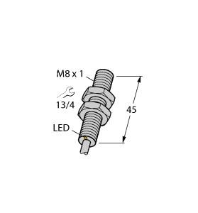 [4614730] Turck Inductive Sensor, Stainless Steel Front (BI3-EG08FE-RN6X)
