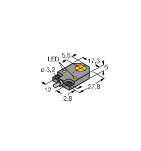 [1620100] Turck Inductive Sensor (BI3-Q06-AP6X2)