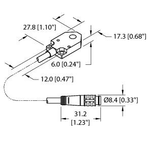 [1620192] Turck Inductive Sensor (BI3-Q06-AP6X2-0.2-PSG3)