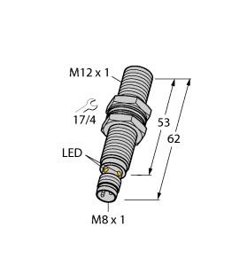 [1690707] Turck Inductive Sensor, With Increased Switching Distance (BI4-G12-AN6X-V1131)