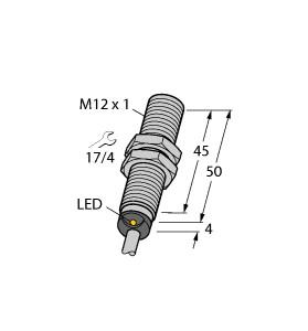 [4607130] Turck Inductive Sensor, With Increased Switching Distance (BI4-M12-AN6X)