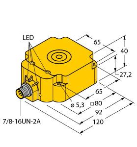 [4200310] Turck Inductive Sensor, With Increased Switching Distance (BI50-Q80-ADZ30X2-B1131)