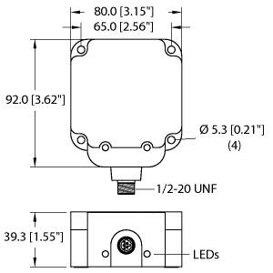 [4200311] Turck Inductive Sensor, With Increased Switching Distance (BI50-Q80-ADZ30X2-B3131)