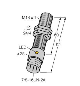 [4373199] Turck Inductive Sensor (BI5-G18-RZ3X-B1331 60MM)