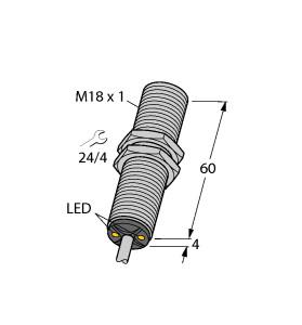 [4255090] Turck Inductive Sensor (BI5-GT18-ADZ30X2)