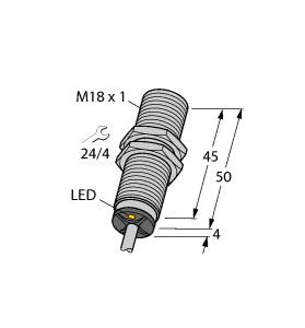 [1561193] Turck Inductive Sensor (BI5-M18-VP4X/S1679)