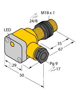 [40360] Turck Inductive Sensor (BI5-P18SK-Y1X)