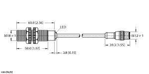 [4656093] Turck Inductive Sensor (BI5-S18-AP6X-0.2-RS4T)