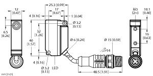 [1635595] Turck Inductive Sensor, With Extended Switching Distance (BI5U-Q12-VP6X2-0.2-RS4.4T)