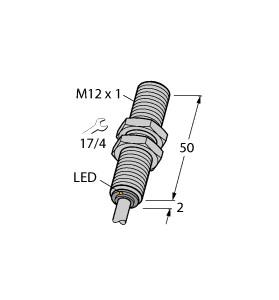 [4614721] Turck Inductive Sensor, Stainless Steel Front (BI6-EG12FE-AN6X)
