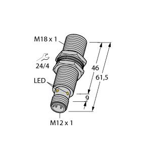 [4414575] Turck Inductive Sensor (BI7-MT18H-AD4X-H1144)