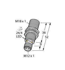 [4615098] Turck Inductive Sensor, With Increased Switching Distance (BI8-M18-RP6X-H1143)
