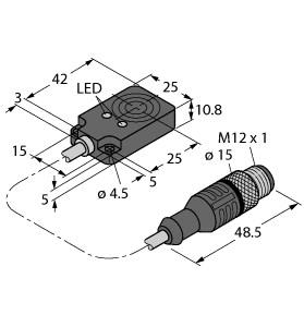 [1662097] Turck Inductive Sensor (BI8-Q10-VP6X2-0.2-RS4.4T)