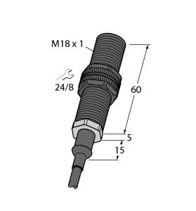 [1650230] Turck Inductive Sensor, For Underwater Applications (BI8U-P18-AP6/S139-S1261)