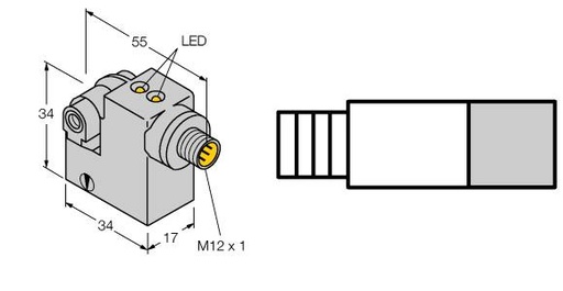 [4627290] Turck Magnetic Field Sensor, for pneumatic cylinders (magnetic-field immune) (BIM-IKM-AP6X2-H1141/S34 W/KLI3)
