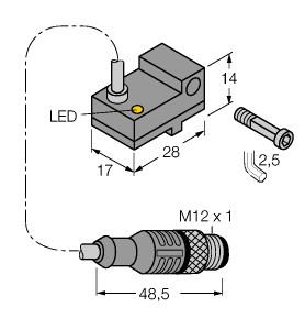 [46856901] Turck Magnetic Field Sensor, for pneumatic cylinders (magnetic-field immune) (BIM-NST-AP6X-0.2-RS4T/S34 W/O BKT)