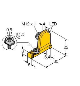 [4685726] Turck Magnetic Field Sensor, For Pneumatic Cylinders (BIM-UNT-AP6X2-H1141)