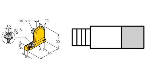[4685727] Turck Magnetic Field Sensor, For Pneumatic Cylinders (BIM-UNT-AP6X2-V1131)
