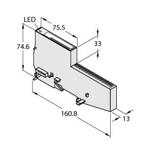 [6827325] Turck BL20 Economy Module, 8 2-wire Analog Inputs U/I resp. 4 2/3-wire PT/NI Inputs (BL20-E-8AI-U/I-4PT/NI)