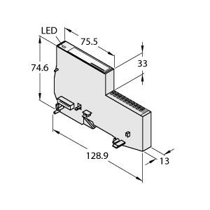 [6827227] Turck BL20 Economy Module, 8 Digital Inputs, PNP (BL20-E-8DI-24VDC-P)