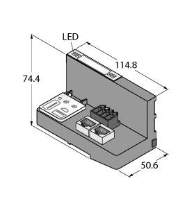 [6827393] Turck CODESYS 3 Programmable Gateway for the BL20 I/O System, Multiprotocol Ethernet Gateway for PROFINET, EtherNet/IP and Modbus TCP (BL20-PG-EN-V3)