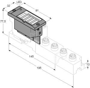 [6827178] Turck BL67 electronic module, 2 Analog Inputs for Thermoelements (BL67-2AI-TC)