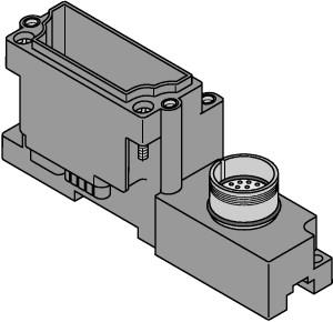 [6827290] Turck BL67 base module, 1 × M23 Connector, 12-pin (BL67-B-1M23-VI)