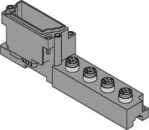 [6827187] Turck BL67 base module, 4 × M12 Connector, 5-pin (BL67-B-4M12)