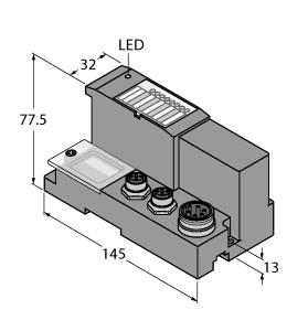 [6827214] Turck Gateway for BL67 I/O system, Multiprotocol Interface for Ethernet (BL67-GW-EN)