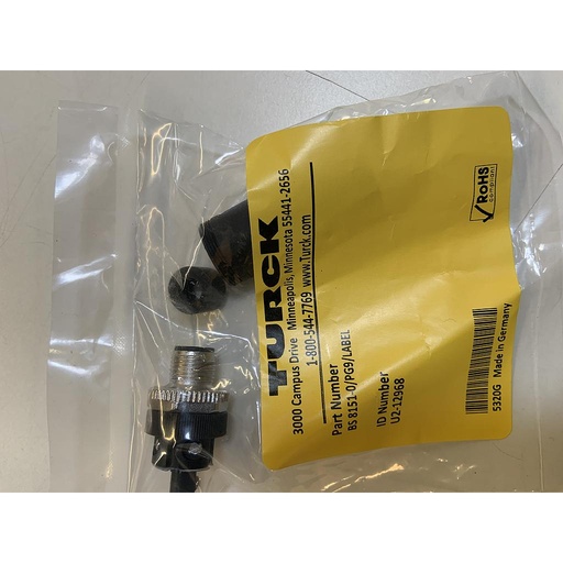 [U2-12968] Turck Actuator and Sensor Field Wireable, M12 Connection (BS 8151-0/PG9/LABEL)