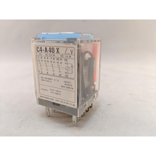 [R4345] Turck Comat Releco by TURCK, Power Relay (C4-A40X/120VAC)