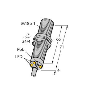 [1582236] Turck Inductive Sensor, Rotation speed monitor (DBI5U-M18E-AP4X3)