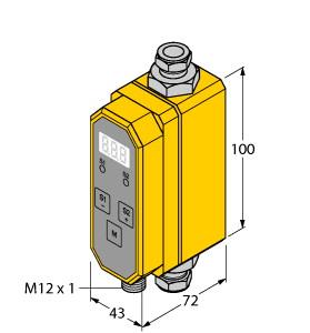 [6870810] Turck Flow Rate Measurement, Inline Sensor with Integrated Processor (FTCI-1/2D10A4P-LI-UP8X-H1141)