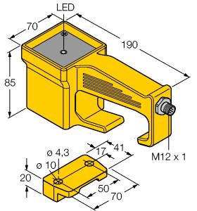 [7030236] Turck HF Read/Write Head, For Manual Operation (HT-IDENT-H1147)