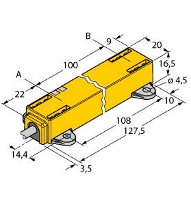 [1590730] Turck Inductive Linear Position Sensor (LI100P1-Q17LM1-LIU5X2)