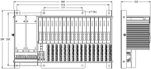 [9100688] Turck excom I/O System, Module Rack, Zone 1, for 16 Modules, Marine Ship Approved (MT16-2G/MSA)